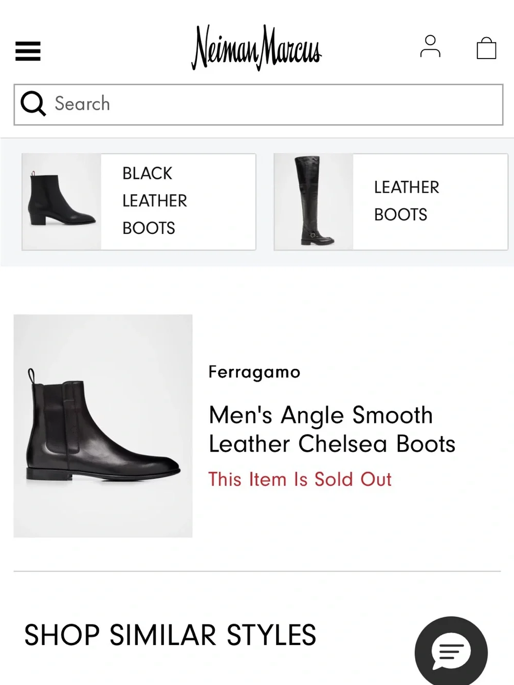 Salvatore Ferragamo Black Leather Chukka Boots